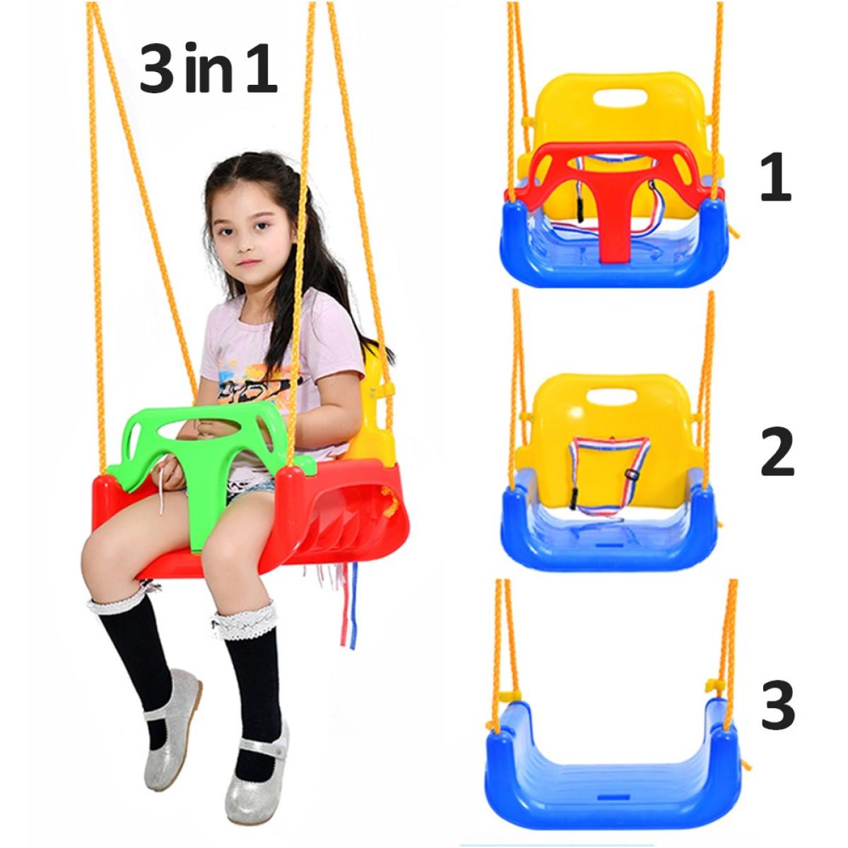 INFANT BABY OUTDOOR 3 IN 1 JUMBO SWING SET